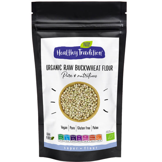 Organic gluten-free green buckwheat flour 400g