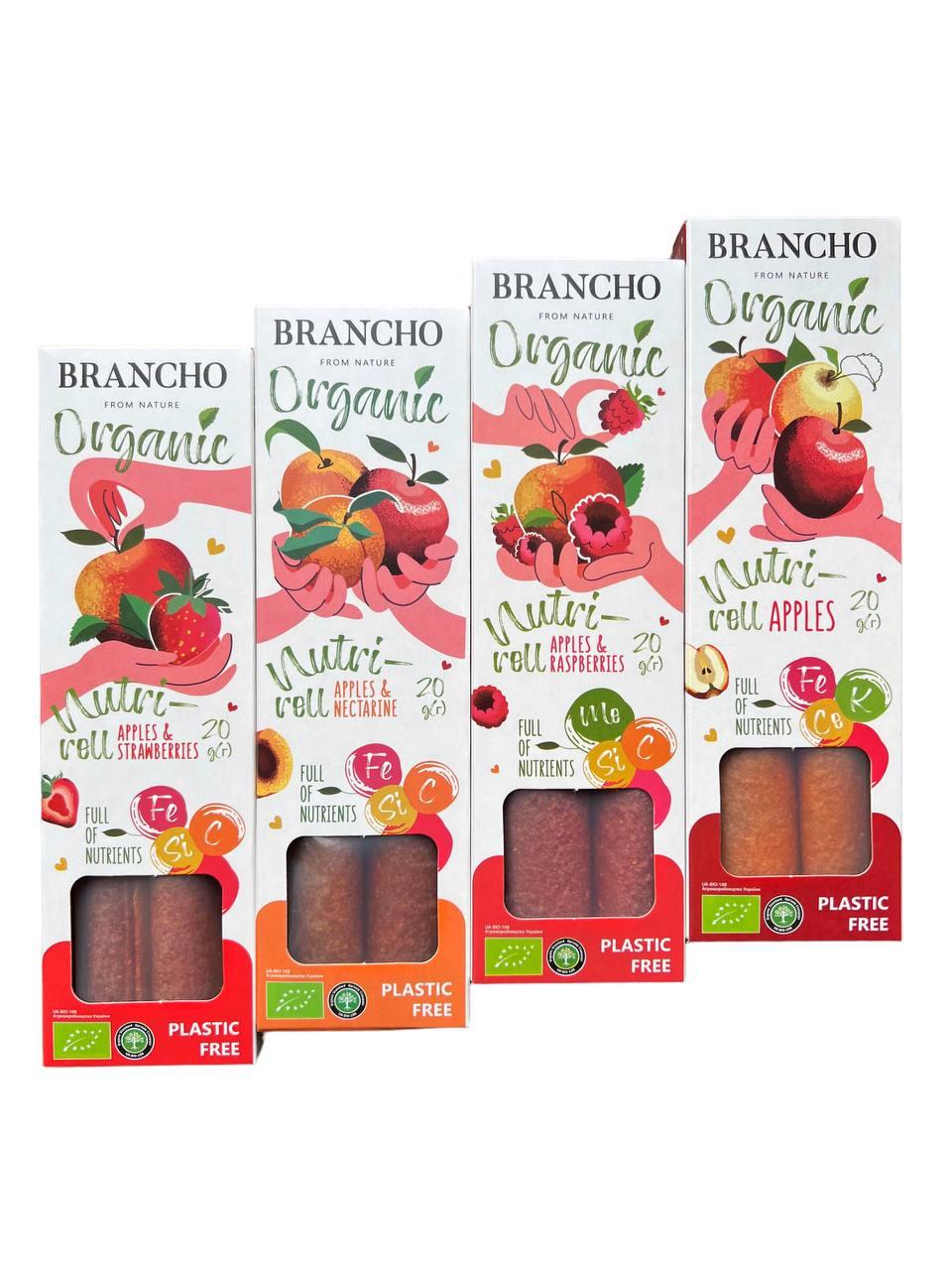 Organic fruit-roll Apple Strawberry, BRANCHO