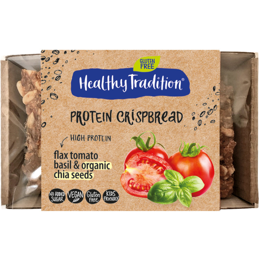 Gluten-free bread "Protein Crispbread tomatoes, basil", 40g