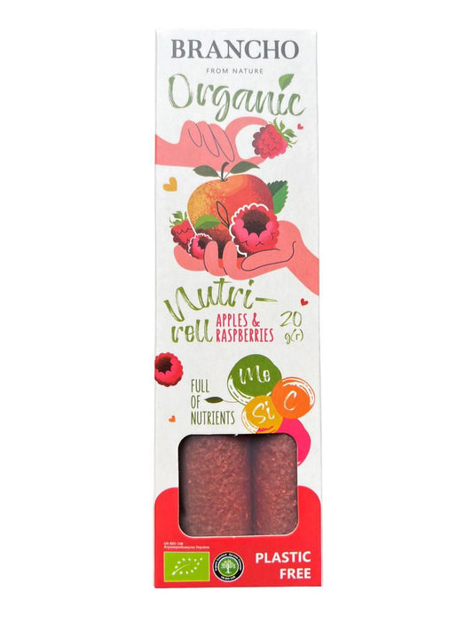 Organic fruit-roll Apple Raspberry, BRANCHO